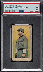 1909-1911 T206 White Border Carlton Molesworth Southern PSA FAIR 1.5 - Old Mill Back