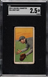 1909-1911 T206 White Border Jimmy Hart Southern Leaguer SGC GOOD+ 2.5 - Old Mill Back