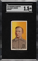 1909-1911 T206 White Border Hughie Jennings Portrait SGC FAIR 1.5 - Sovereign 350 Back