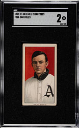 1909-1911 T206 White Border Cad Coles Southern Leaguer SGC GOOD 2 - Old Mill Back