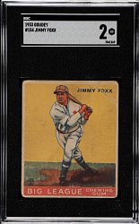 1933 R319 Goudey #29 Jimmie Foxx SGC GOOD 2