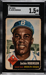 1953 Topps #1 Jackie Robinson SGC FAIR 1.5
