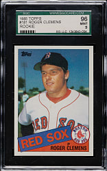 1985 Topps #181 Roger Clemens Rookie SGC GEM MINT 96