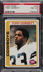 1978 Topps Football #315 Tony Dorsett Rookie PSA NM-MT 8