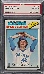 1977 Topps #144 Bruce Sutter Rookie PSA MINT 9