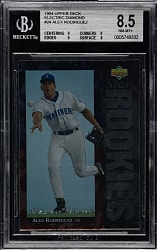 1994 Upper Deck Electric Diamond #24 Alex Rodriguez Rookie BGS NM-MT+ 8.5