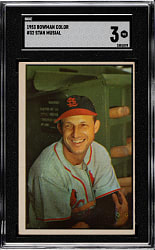 1953 Bowman Color #32 Stan Musial SGC VG 3