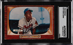 1955 Bowman #179 Hank Aaron SGC Authentic