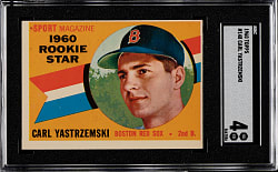 1960 Topps #148 Carl Yastrzemski Rookie SGC VG/EX 4