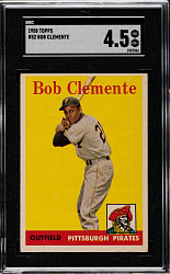 1958 Topps #52 Roberto Clemente SGC VG/EX+ 4.5