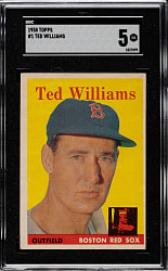1958 Topps #1 Ted Williams SGC EX 5