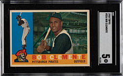 1960 Topps #326 Roberto Clemente SGC EX 5