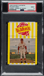 1969 Kahn's Wieners Jim Maloney Large PSA MINT 9