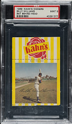1969 Kahn's Wieners Billy Williams PSA MINT 9