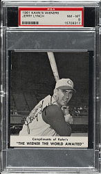 1961 Kahn's Wieners Jerry Lynch PSA NM-MT 8