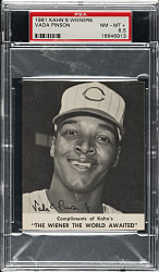 1961 Kahn's Wieners Vada Pinson PSA NM-MT+ 8.5