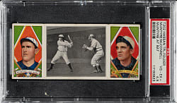 1912 T202 Hassan Triple Folder "McIntyre At Bat" McIntyre/McConnell PSA VG-EX+ 4.5