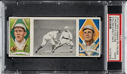 1912 T202 Triple Folder "Collins Easily Safe" Eddie Collins/Murphy PSA GOOD 2