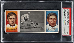 1912 T202 Hassan Triple Folder "Too Late For Devlin" Crandall/Meyers PSA EX 5