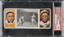 1912 T202 Hassan Triple Folder "Chase Ready For Squeeze" Magee/Paskert PSA EX 5