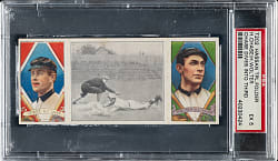 1912 T202 Hassan Triple Folders "Chase Dives Into Third" Wolter/Chase PSA EX 5