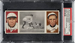 1912 T202 Hassan Triple Folder "Bush Just Misses Austin" Moran/Magee PSA EX 5