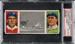 1912 T202 Hassan Triple Folder "Cree Rolls Home" Hummel/Daubert PSA VG-EX 4