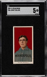 1909-1911 T206 White Border Jimmy Collins SGC EX 5 - Polar Bear Back
