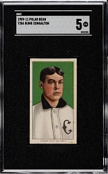 1909-1911 T206 White Border Bunk Congalton SGC EX 5 - Polar Bear Back