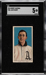 1909-1911 T206 White Border Jack Barry SGC EX 5