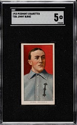 1909-1911 T206 White Border Jimmy Burke SGC EX 5