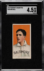 1909-1911 T206 White Border Bob Hall SGC VG/EX+ 4.5