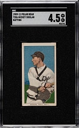1909-1911 T206 White Border Mickey Doolan Batting SGC VG/EX+ 4.5 - Polar Bear Back
