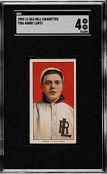 1909-1911 T206 White Border Harry Lentz Southern Leaguer SGC VG/EX 4 - Old Mill Back
