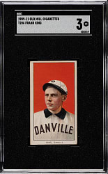 1909-1911 T206 White Border Frank King Southern Leaguer SGC VG 3 - Old Mill Back