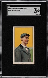 1909-1911 T206 White Border Jack Bastian Southern Leaguer SGC VG 3 - Old Mill Back