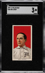 1909-1911 T206 White Border Doc Casey SGC VG 3 - Polar Bear Back