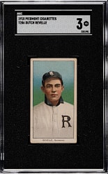 1909-1911 T206 White Border Dutch Revelle Southern Leaguer SGC VG 3