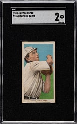 1909-1911 T206 White Border Home Run Baker SGC GOOD 2 - Polar Bear Back