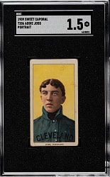 1909-1911 T206 White Border Addie Joss Portrait SGC FAIR 1.5