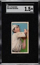 1909-1911 T206 White Border Home Run Baker SGC FAIR 1.5 - Polar Bear Back