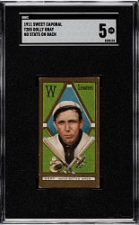 1911 T205 Gold Border Dolly Gray No Stats on Back SGC EX 5