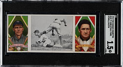 1912 T202 Hassan Triple Folder "Ty Cobb Steals Third" Austin/Stovall SGC FAIR 1.5