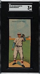 1911 T201 Mecca Double Folder Miller Huggins/Roger Bresnahan SGC VG 3