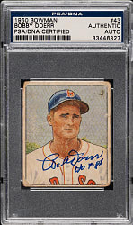 Signed 1950 Bowman #43 Bobby Doerr - PSA/DNA