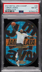 2021-2022 SkyBox Metal Universe Champions Jambalaya Basketball #20 LeBron James PSA NM-MT 8
