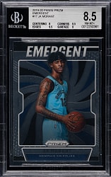 2019-2020 Panini Prizm Emergent Basketball #17 Ja Morant Rookie BGS NM-MT+ 8.5