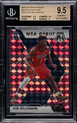 2019-2020 Panini Mosaic Basketball #269 Zion Williamson Rookie Mosaic Pink Camo BGS GEM MINT 9.5