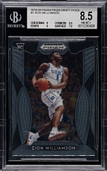 2019-2020 Panini Prizm Draft Picks Basketball #1 Zion Williamson Rookie BGS NM-MT+ 8.5