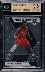 2019-2020 Panini Mosaic Basketball #269 Zion Williamson Rookie BGS GEM MINT 9.5